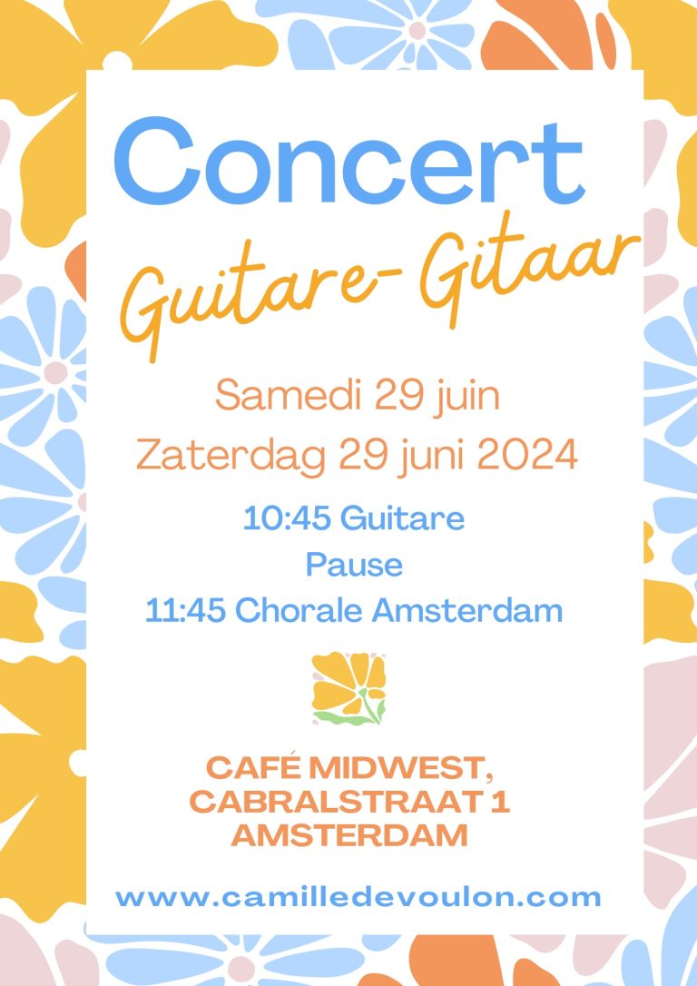 Gitaarconcert en koor Camille Devoulon