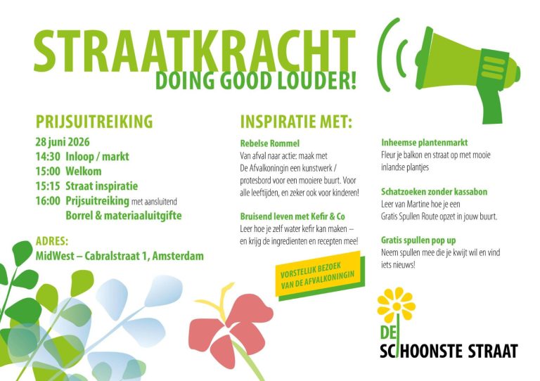 Straatkracht, De Schoonste Straat prijsuitreiking